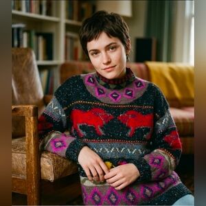 Beautiful Susann d wool sweater L